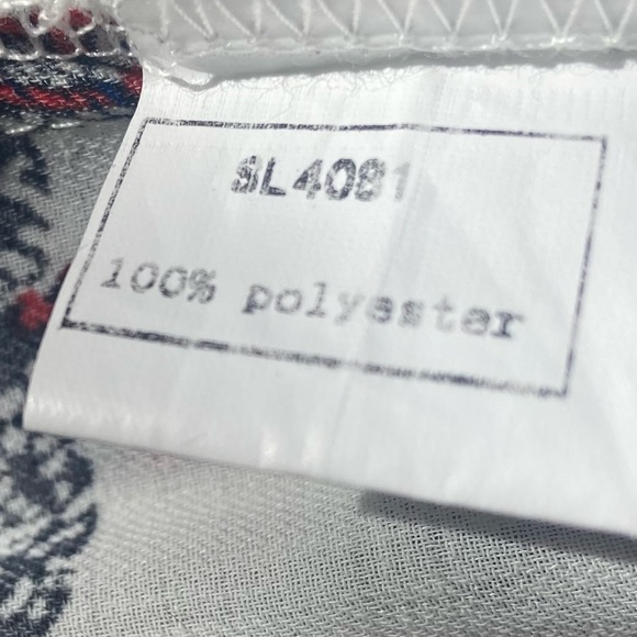 TOV Los Angeles women stripe white stripes polyester pants. Size 42. Used - Picture 5 of 12